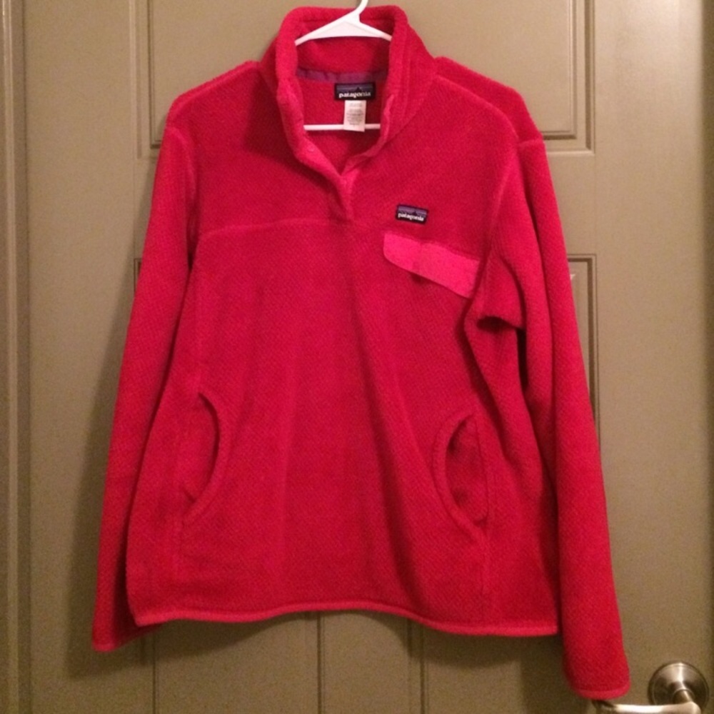 Berry Red Womens Patagonia Fleece
